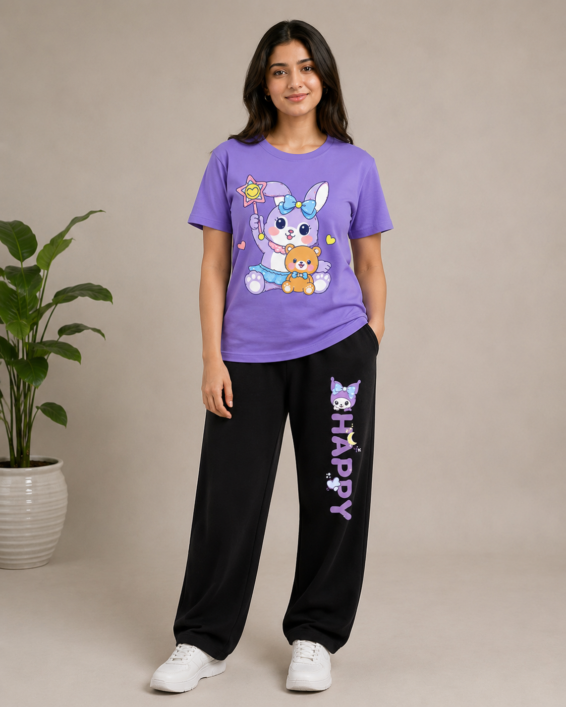 Lavender Happy Rabbit Cordset