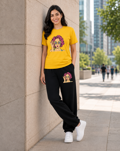 Yellow Wow Girl Cordset