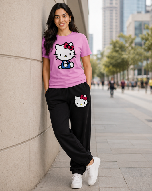 Pink Big Kitty Cordset