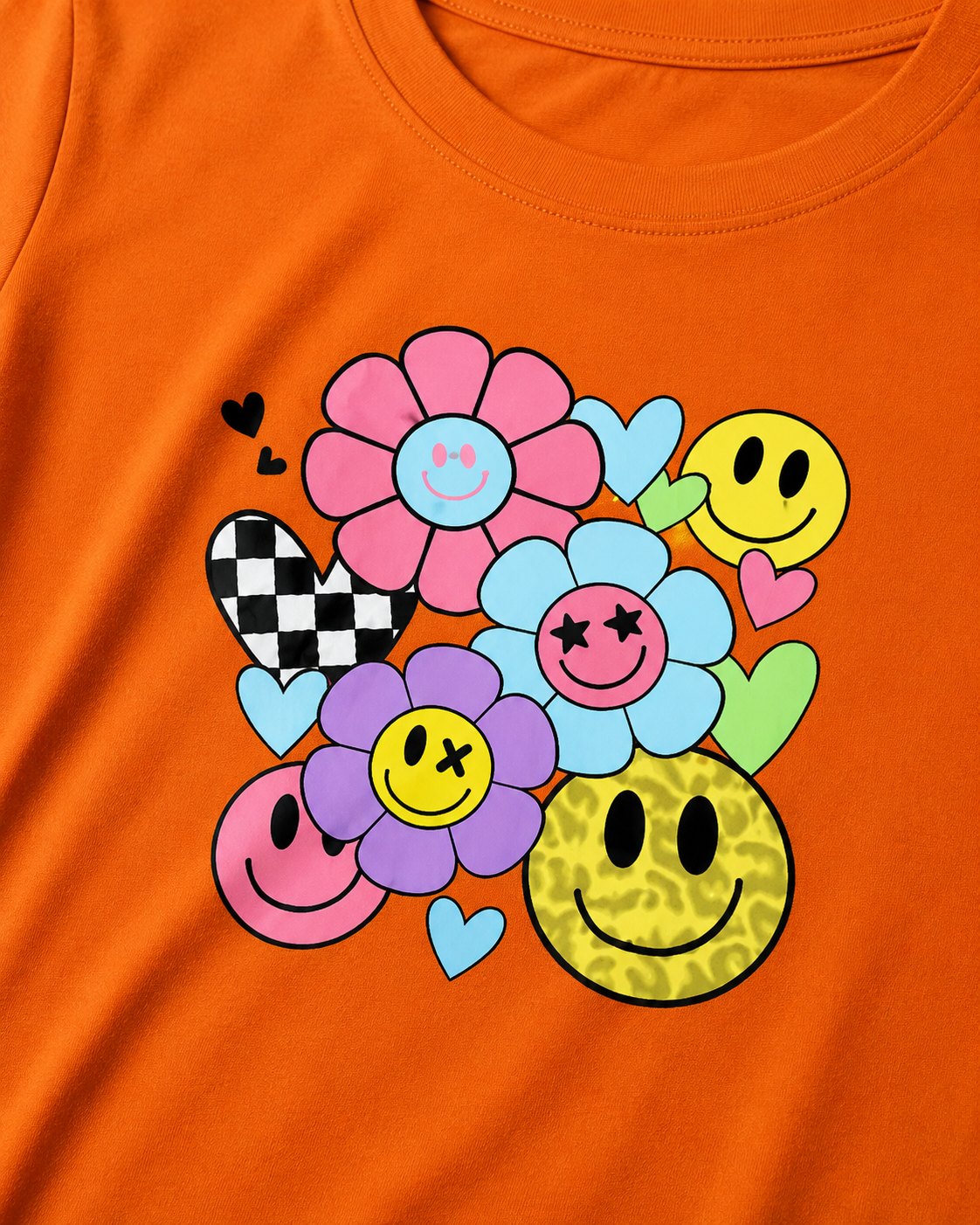 Orange Flower Smile Cordset