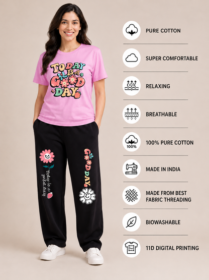 Pink New Good Day Cordset