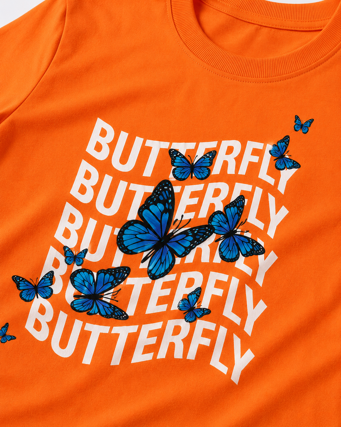 Orange Flying Butterfly Cordset